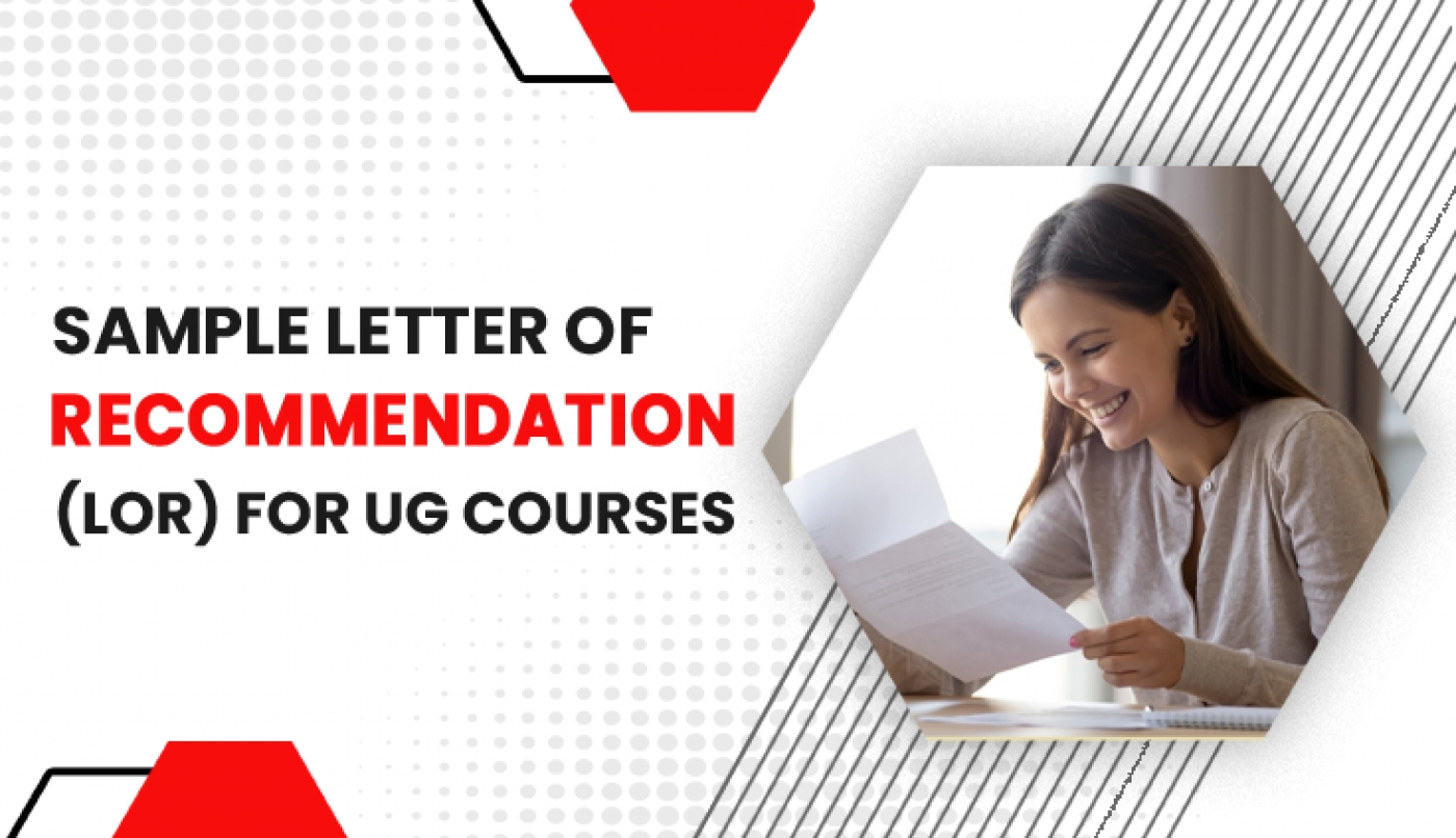Sample Letter of Recommendation (LOR) for UG Courses